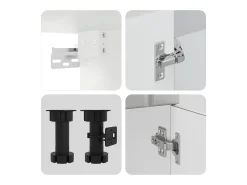 11 peças armário de cozinha conjunto Lucca concreto cinza