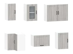 11 peças armário de cozinha conjunto Kalmar cinza sonoma