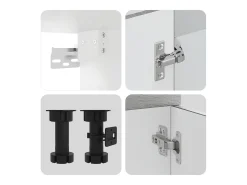 11 peças armário de cozinha conjunto Kalmar cinza sonoma