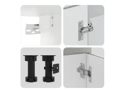 14 peças armário de cozinha conjunto Kalmar cinza sonoma
