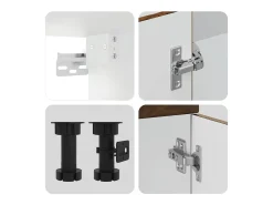 14 peças armário de cozinha conjunto Kalmar carvalho defumado