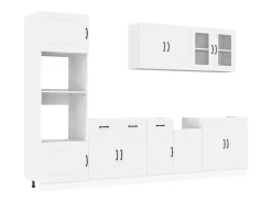 7 peças armário de cozinha conjunto Kalmar branco