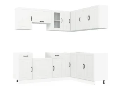 11 peças armário de cozinha conjunto Kalmar branca