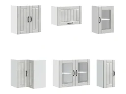 11 peças armário de cozinha conjunto Lucca concreto cinza