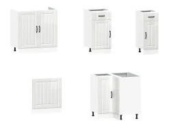 11 peças armário de cozinha conjunto Kalmar brilho branco