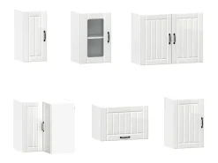 11 peças armário de cozinha conjunto Kalmar brilho branco