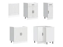 11 peças armário de cozinha conjunto Lucca branco