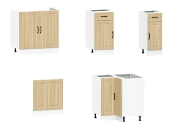 11 peças armário de cozinha conjunto Kalmar sonoma carvalho