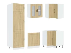 14 peças armário de cozinha conjunto Kalmar sonoma carvalho
