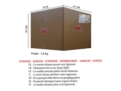 Abajur TOSEL BANGALORE tecido globo branco D30 x H37 cm