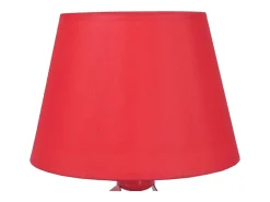Abajur TOSEL CARCASSONNE tecido coluna cinza D30 x H51 cm