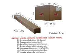 Abajur TOSEL CYLINDRIQUE 40 tecido cilindro creme D40 x H22 cm