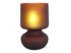 Abajur TOSEL ETOILE metal quadrado cinza D14 x H27 cm
