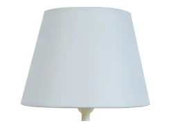 Abajur TOSEL LUSA tecido geométrico Dourado D18 x H29 cm