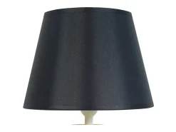 Abajur TOSEL LUSA tecido geométrico Verde D18 x H29 cm
