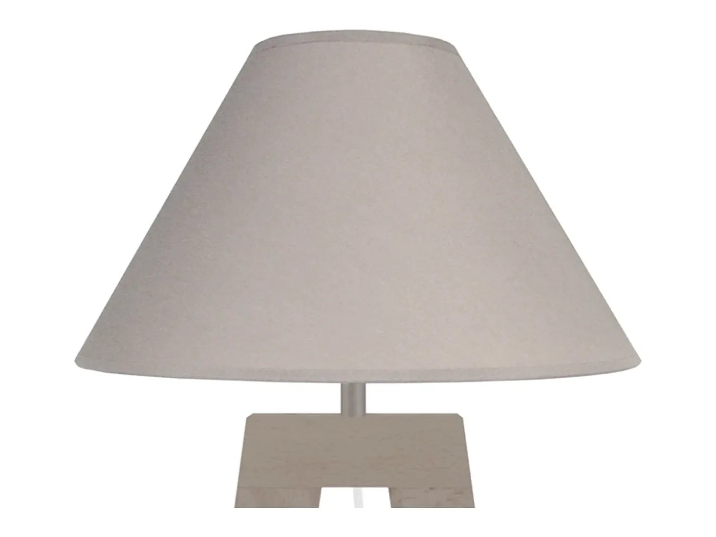 Abajur TOSEL MARY A LT2 tecido cilindro branco D16 x H24 cm