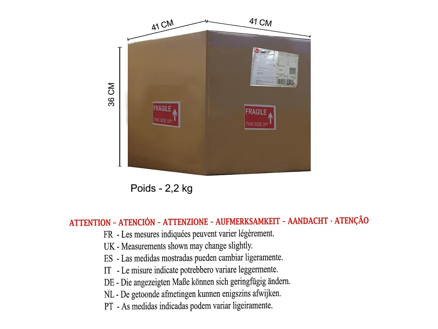 Abajur TOSEL MIDGARD tecido tripé preto D22 x H41 cm