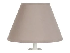 Abajur TOSEL OLYMPIA LT2 metal geométrico preto D25 x H28,5 cm