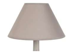 Abajur TOSEL OLYMPIA LT2 metal geométrico castanho D25 x H28,5 cm