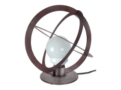 Abajur TOSEL PETIT TROMPETA tecido queimado cinza D25 x H30 cm