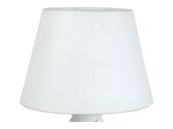 Abajur TOSEL SAINT GIMMER tecido certo cinza D30 x H47 cm