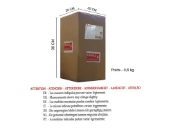 Abajur TOSEL SAINT GIMMER tecido certo cinza D30 x H47 cm