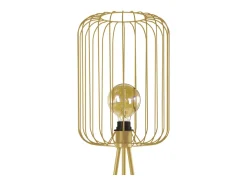 Abajur TOSEL TAMBOUR 40 tecido tambor cinza D40 x H23 cm