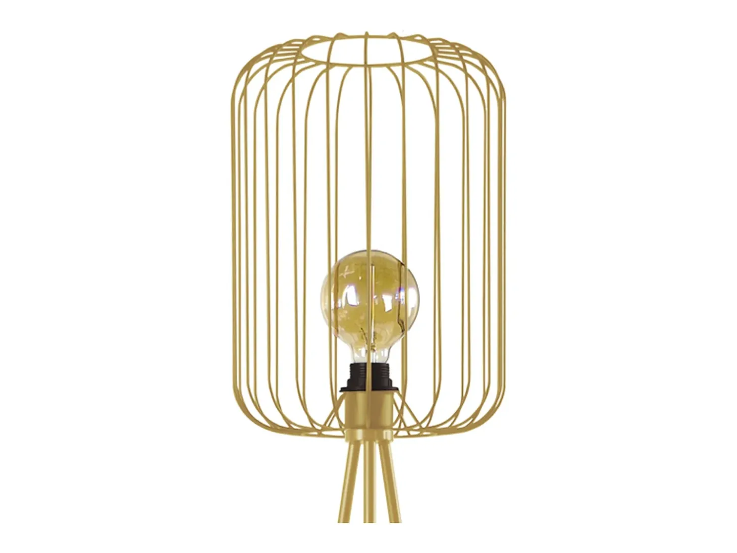 Abajur TOSEL TAMBOUR 40 tecido tambor cinza D40 x H23 cm