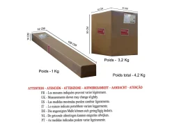 Abajur TOSEL TAMBOUR 40 tecido tambor cinza D40 x H23 cm
