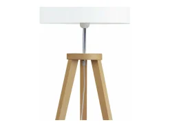Abajur TOSEL TAMBOUR 30 tecido tambor anis D30 x H18 cm