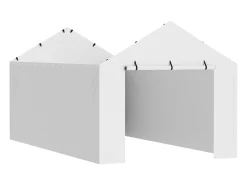 Abertura de Substituição para Abrigo de Carro SucceBuy, 304,8 x 609,6 cm, com Parede Lateral, Branco