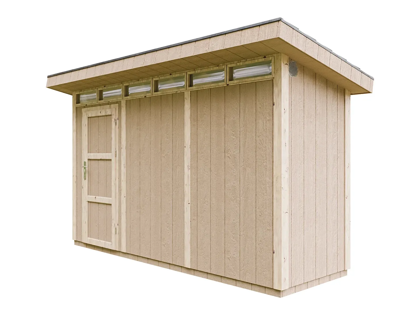Abrigo com painéis LP® SmartSide® - 4m² / L161xL412xH239 cm - M902-TERRA BROWN