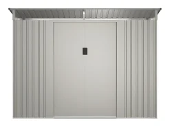 Abrigo de jardim em aço galvanizado cinza 3,23 m² FOLCO