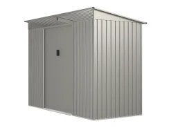 Abrigo de jardim em aço galvanizado cinza 3,23 m² FOLCO