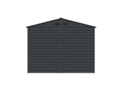 Abrigo de jardim em metal de aço galvanizado cinzento antracite - 7,17 m² - ADELMO