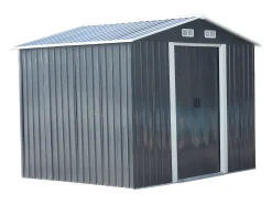 Abrigo de jardim MANSO com 5,2 m² em aço galvanizado - Cinza