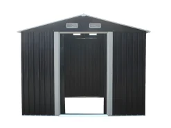 Abrigo de jardim MANSO com 5,2 m² em aço galvanizado - Cinza