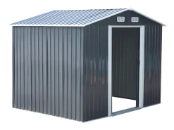 Abrigo de jardim MANSO com 5,2 m² em aço galvanizado - Cinza
