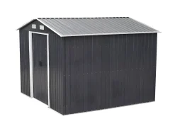 Abrigo de jardim MANSO com 6,6 m² em aço galvanizado - Cinza