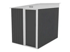 Abrigo de jardim metal adossado em aço galvanizado antracite 3,15 m² - DAXTON