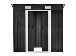 Abrigo de jardim metal aço galvanizado cinza 2,3 m² MANSO
