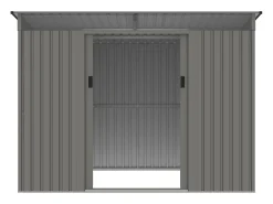 Abrigo de jardim metal aço galvanizado cinzento 4,29 m² FOLCO