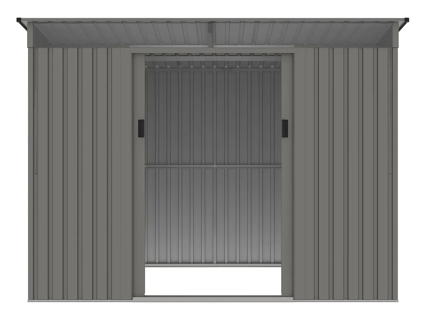 Abrigo de jardim metal aço galvanizado cinzento 4,29 m² FOLCO