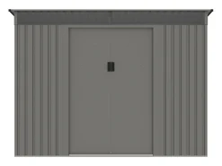 Abrigo de jardim metal aço galvanizado cinzento 4,29 m² FOLCO