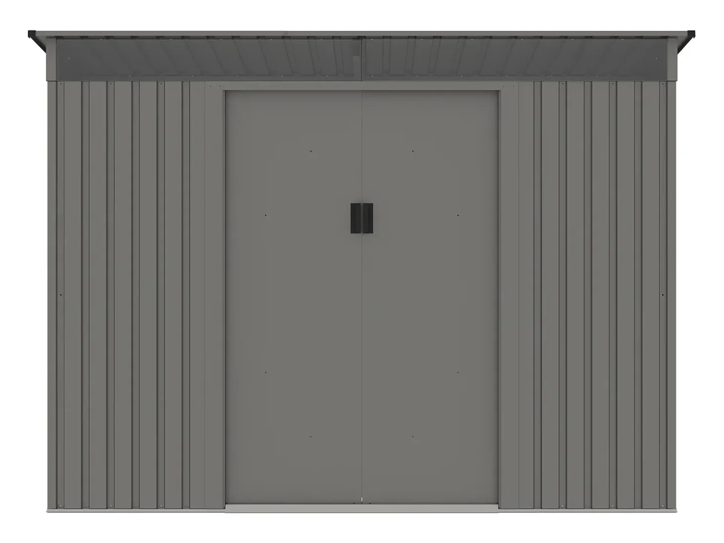 Abrigo de jardim metal aço galvanizado cinzento 4,29 m² FOLCO