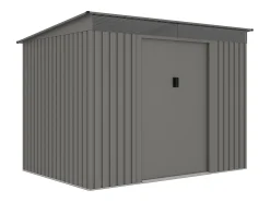 Abrigo de jardim metal aço galvanizado cinzento 4,29 m² FOLCO