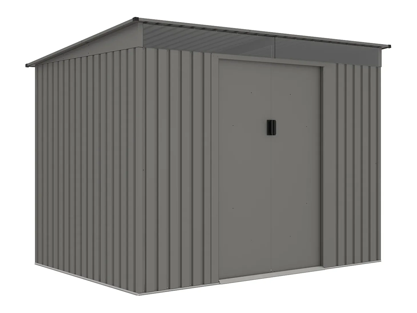 Abrigo de jardim metal aço galvanizado cinzento 4,29 m² FOLCO