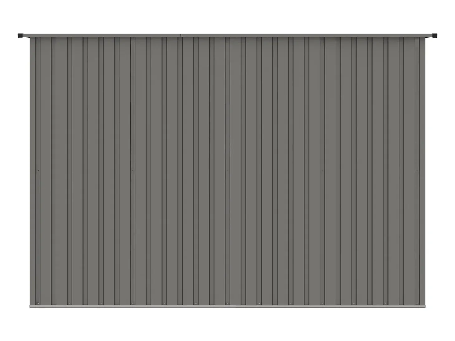 Abrigo de jardim metal aço galvanizado cinzento 4,29 m² FOLCO
