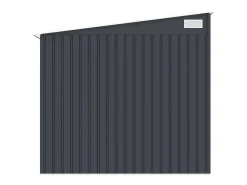 Abrigo de jardim metal de encostar à parede aço galvanizado antracite 5,49 m² DAUSTIN