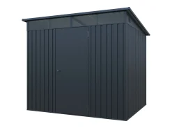 Abrigo de jardim metal em aço galvanizado cinza antracite 4,6 m² - CLAFTON